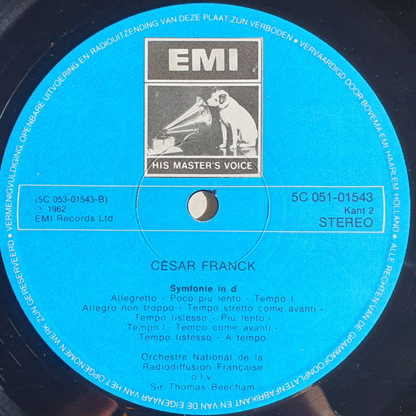 César Franck, Sir Thomas Beecham, Orchestre National De La R.T.F. - Symfonie In D - 1975