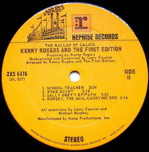 Kenny Rogers & The First Edition - The Ballad Of Calico - 1972