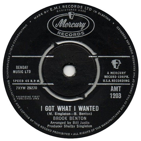 Brook Benton - I Got What I Wanted Vinyl Record