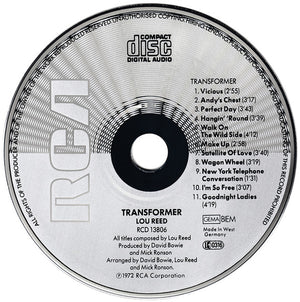 Lou Reed - Transformer (CD) - 1983