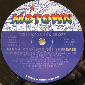 Diana Ross & The Supremes - Cream Of The Crop Vinyl Record