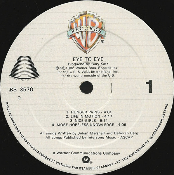 Eye To Eye - Eye To Eye - 1982