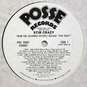 Various - The Original Soundtrack From The Motion Picture "Stir Crazy" - 1981