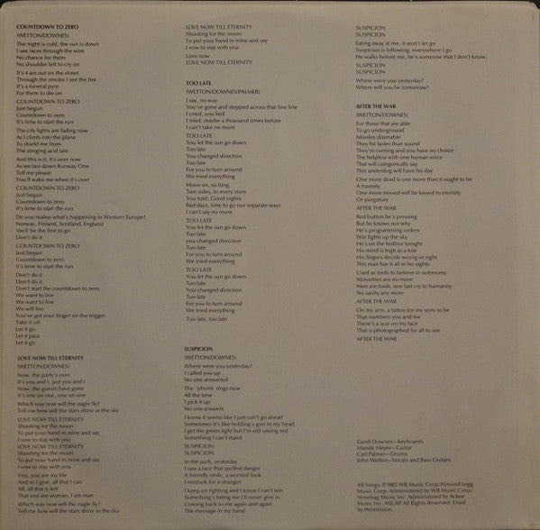 Asia - Astra - 1985