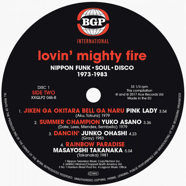 Various - Lovin' Mighty Fire (Nippon Funk • Soul • Disco 1973-1983) - 2017