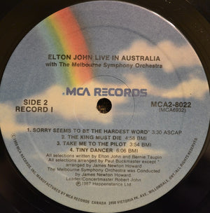 Elton John - Live In Australia (With The Melbourne Symphony Orchestra) - 1987