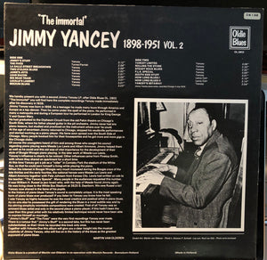 Jimmy Yancey - The Immortal Jimmy Yancey 1898-1951 Vol. 2 Vinyl Record