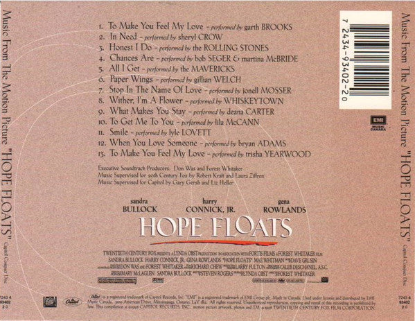 Various - Music From The Motion Picture "Hope Floats" (CD) - 1998