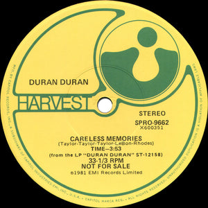 Duran Duran - Careless Memories - 1981