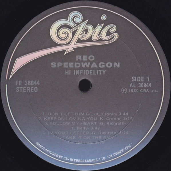 REO Speedwagon - Hi Infidelity - 1980