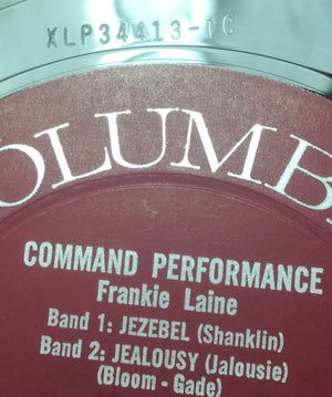 Frankie Laine - Command Performance Vinyl Record