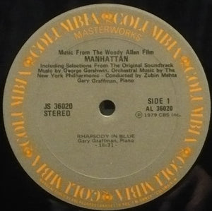 George Gershwin - New York Philharmonic Conducted By Zubin Mehta With Gary Graffman - Music From The Woody Allen Film "Manhattan" - 1979