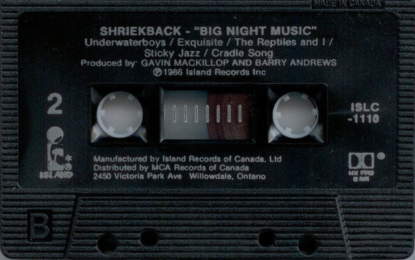 Shriekback - Big Night Music Vinyl Record