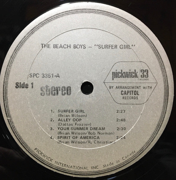 Beach Boys, The - Surfer Girl - 1973