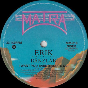 Erik And The Dänzlab - I Want You Babe 1986 - Quarantunes