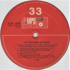 Stéphane Grappelli - Afternoon In Paris