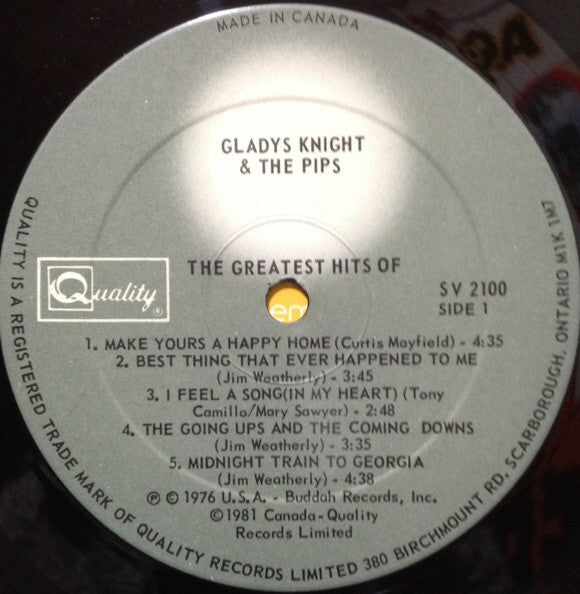 Gladys Knight And The Pips - Greatest Hits