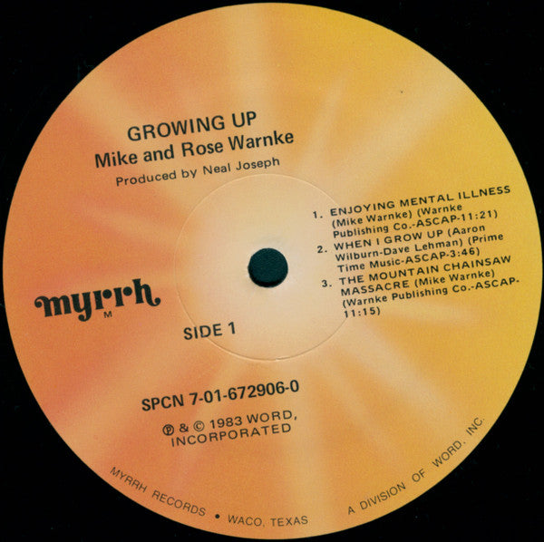 Mike Warnke & Rose Warnke - Growing Up - 1983