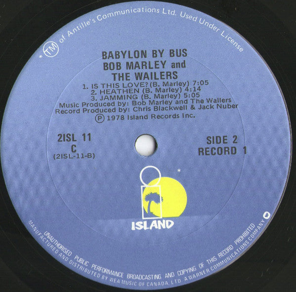 Bob Marley & The Wailers - Babylon By Bus Vinyl Record