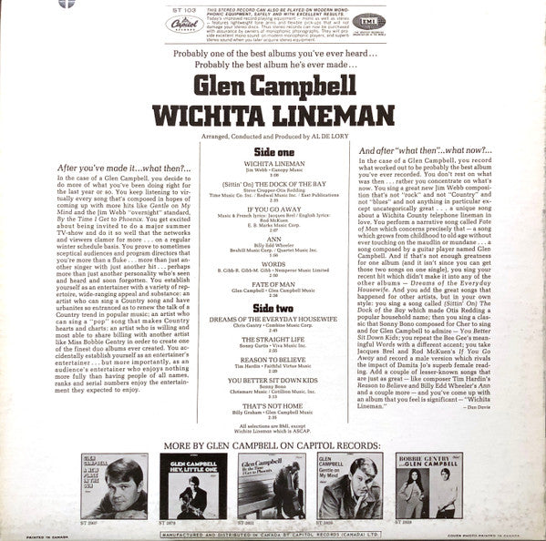 Glen Campbell - Wichita Lineman - 1968