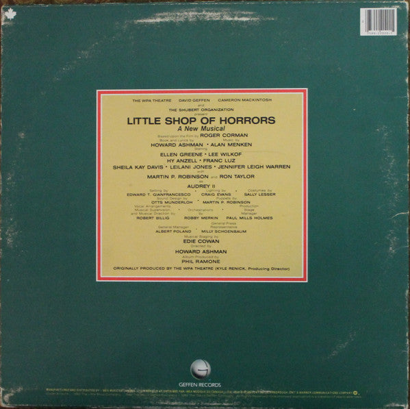 Howard Ashman - Little Shop Of Horrors - Original Cast Album