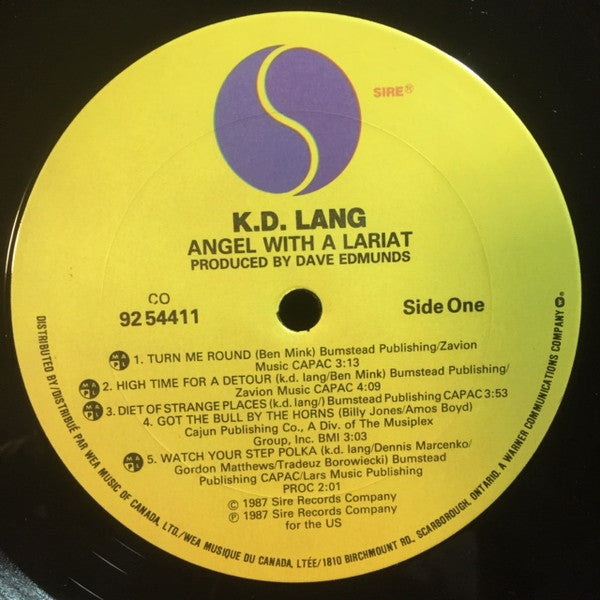 K.D. Lang And The Reclines - Angel With A Lariat - 1987