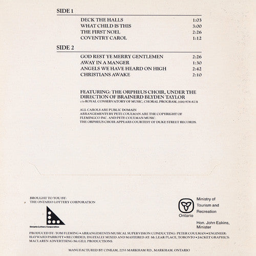 Orpheus Choir Under The Direction Of Brainerd Blyden-Taylor - 'Tis The Season -