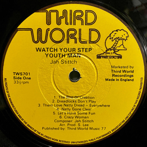Jah Stitch - Watch Your Step Youthman - 1977