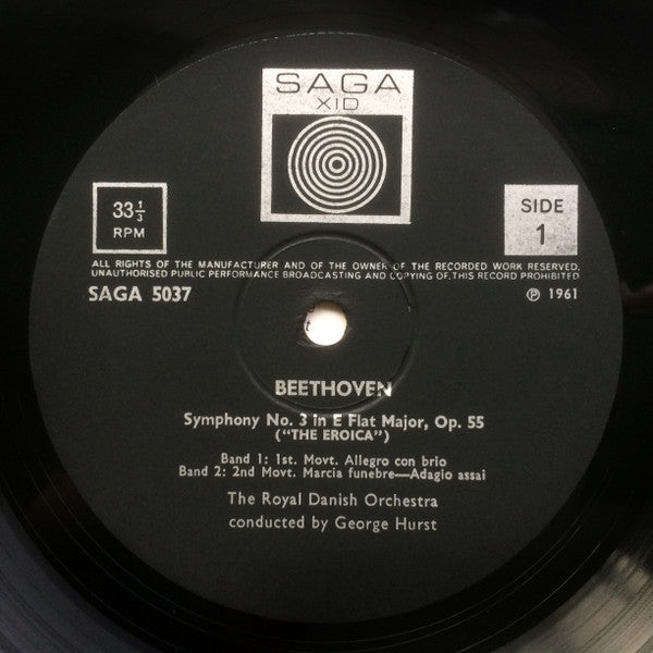 Ludwig van Beethoven - George Hurst Conducting Det Kongelige Kapel - Symphony No. 3 In E Flat, Opus 55 ("Eroica ") - 1972
