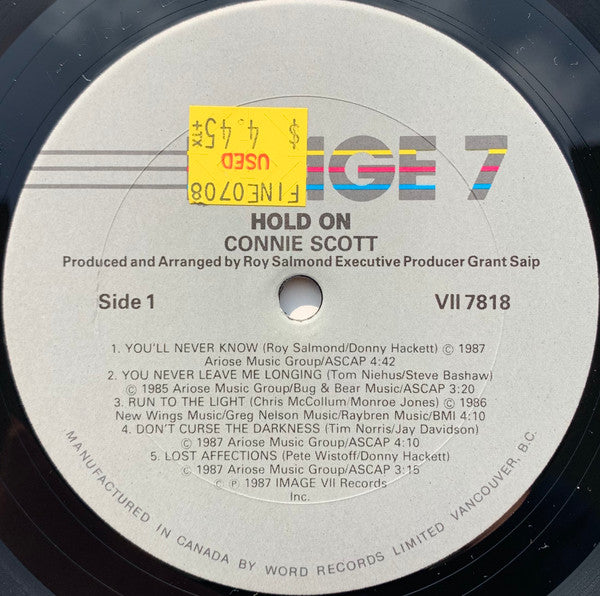 Connie Scott - Hold On - 1987