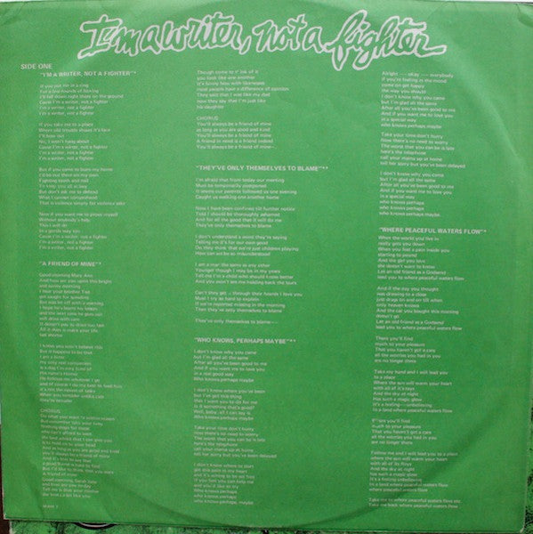 Gilbert O'Sullivan - I'm A Writer, Not A Fighter - 1973