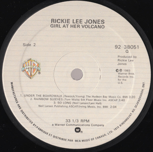 Rickie Lee Jones - Girl At Her Volcano