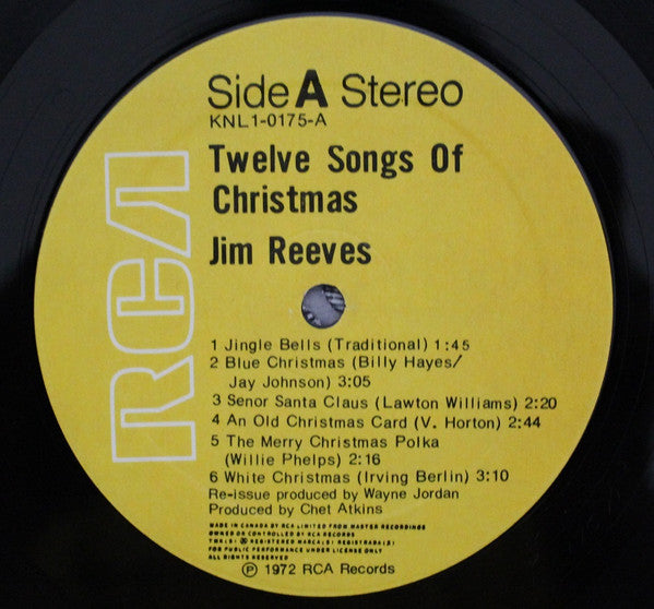 Jim Reeves - Twelve Songs Of Christmas -