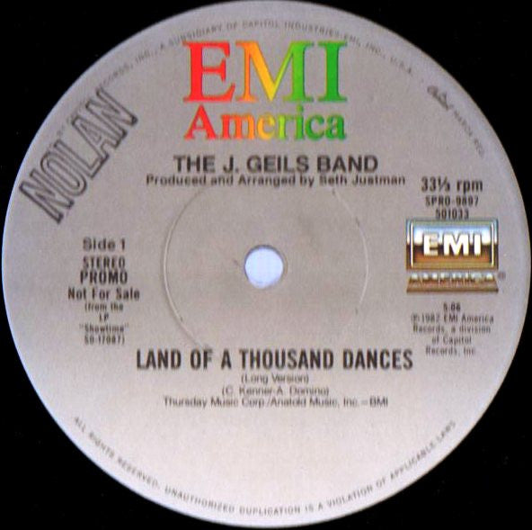 J. Geils Band, The - Land Of A Thousand Dances - 1982