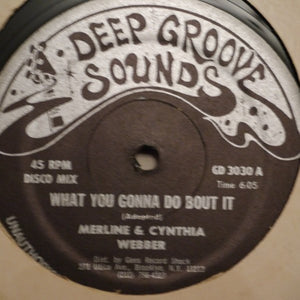 Merline & Cynthia Webber - What You Gonna Do Bout It Vinyl Record