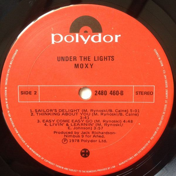 Moxy - Under The Lights - 1978