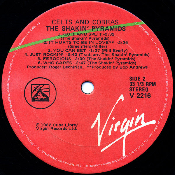 Shakin' Pyramids, The - Celts And Cobras - 1982