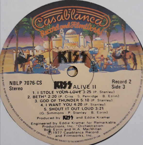 Kiss - Alive II Vinyl Record