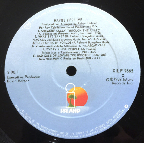 Robert Palmer - Maybe It's Live