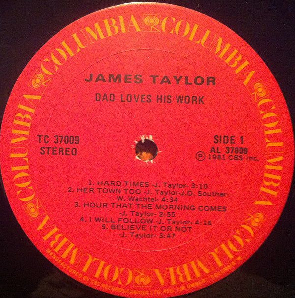 James Taylor  - Dad Loves His Work Vinyl Record