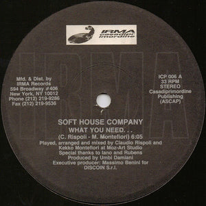 Soft House Company - What You Need...
