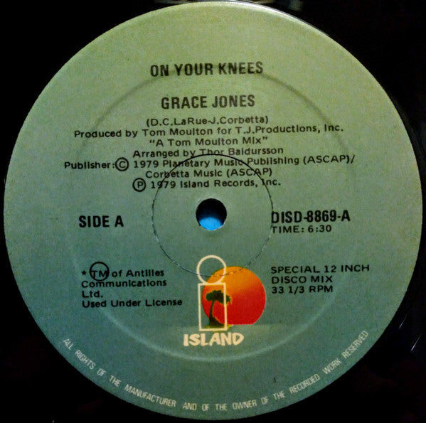Grace Jones - On Your Knees - 1979