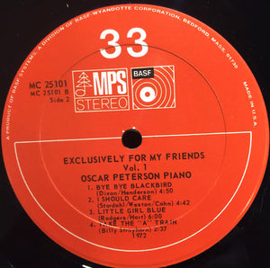 Oscar Peterson - Exclusively For My Friends - 1972
