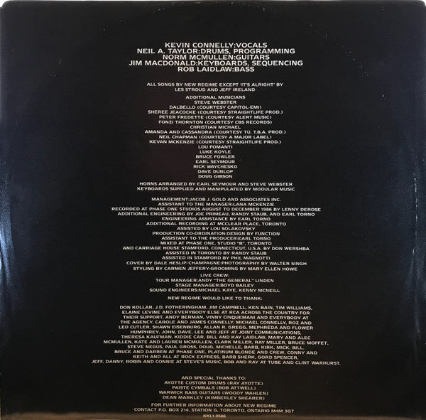 New Regime - The Race - 1987