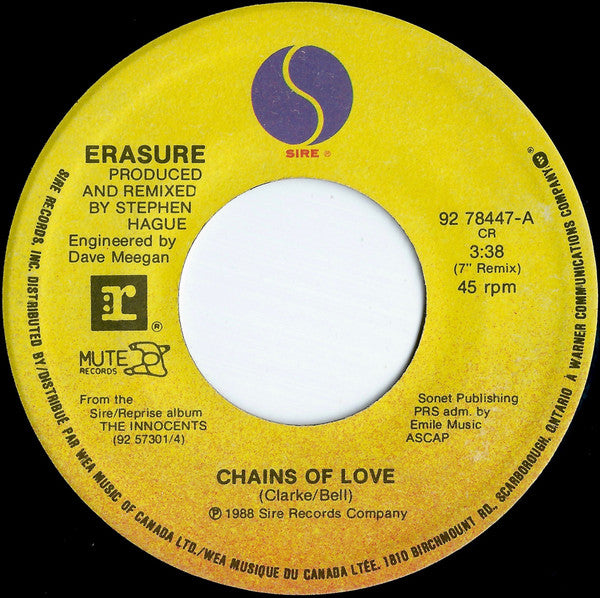 Erasure - Chains Of Love