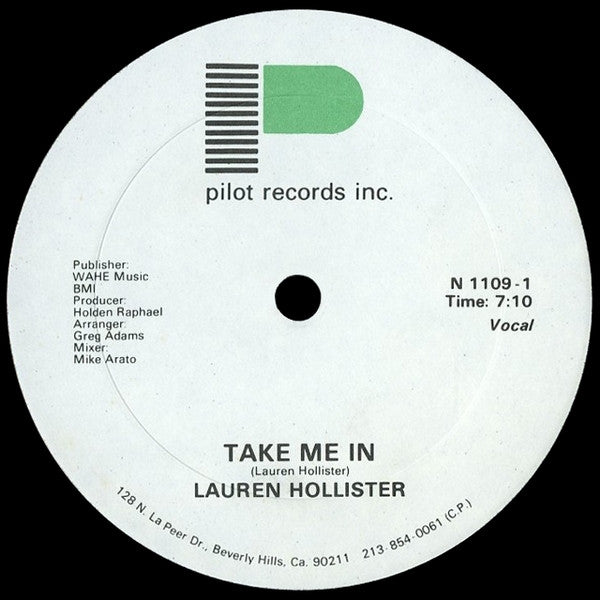 Lauren Hollister - Take Me In - 1980