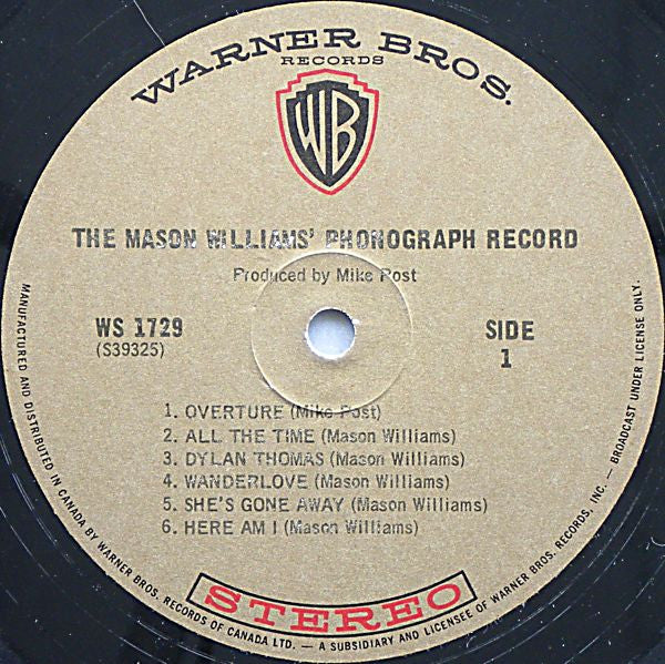 Mason Williams - The Mason Williams Phonograph Record