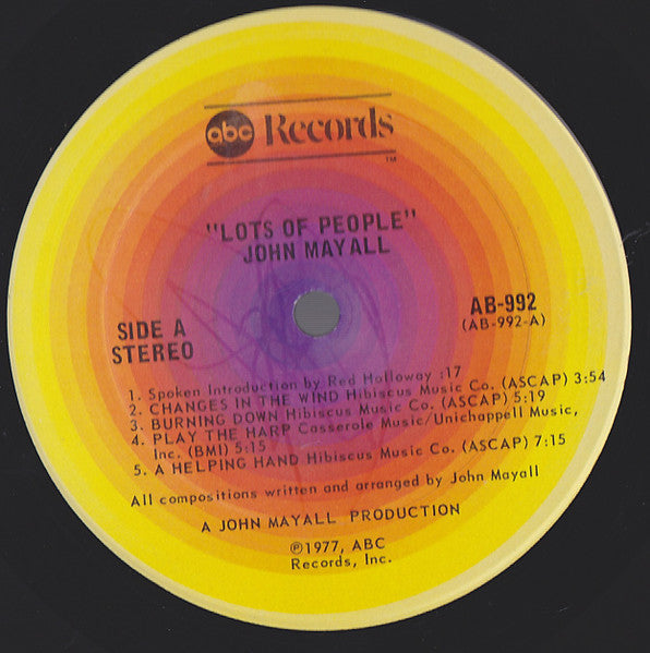 John Mayall - Lots Of People - 1977