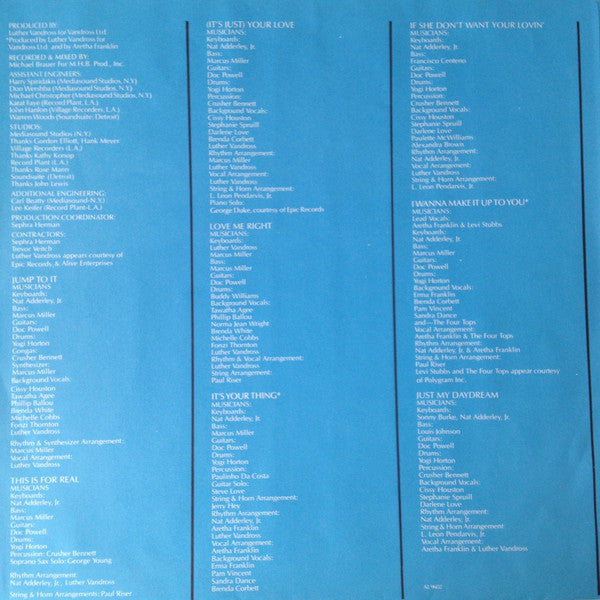 Aretha Franklin - Jump To It - 1982