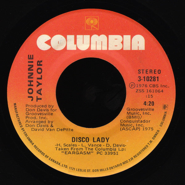Johnnie Taylor - Disco Lady - 1976